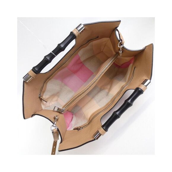 Pre Loved Gucci Bamboo Women Beige Handbags - Picture 8 of 8